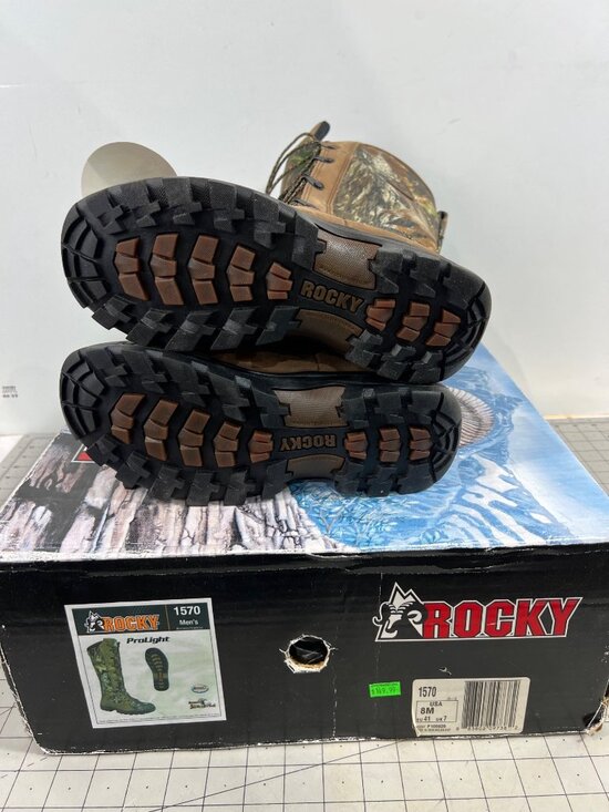 Rocky Prolight Snakeproof Boots Men’s Size Sz. 8 Waterproof Camo Hunting New main image 8